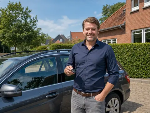 Verkäufer aus Achim mit dem verkauften Fahrzeug